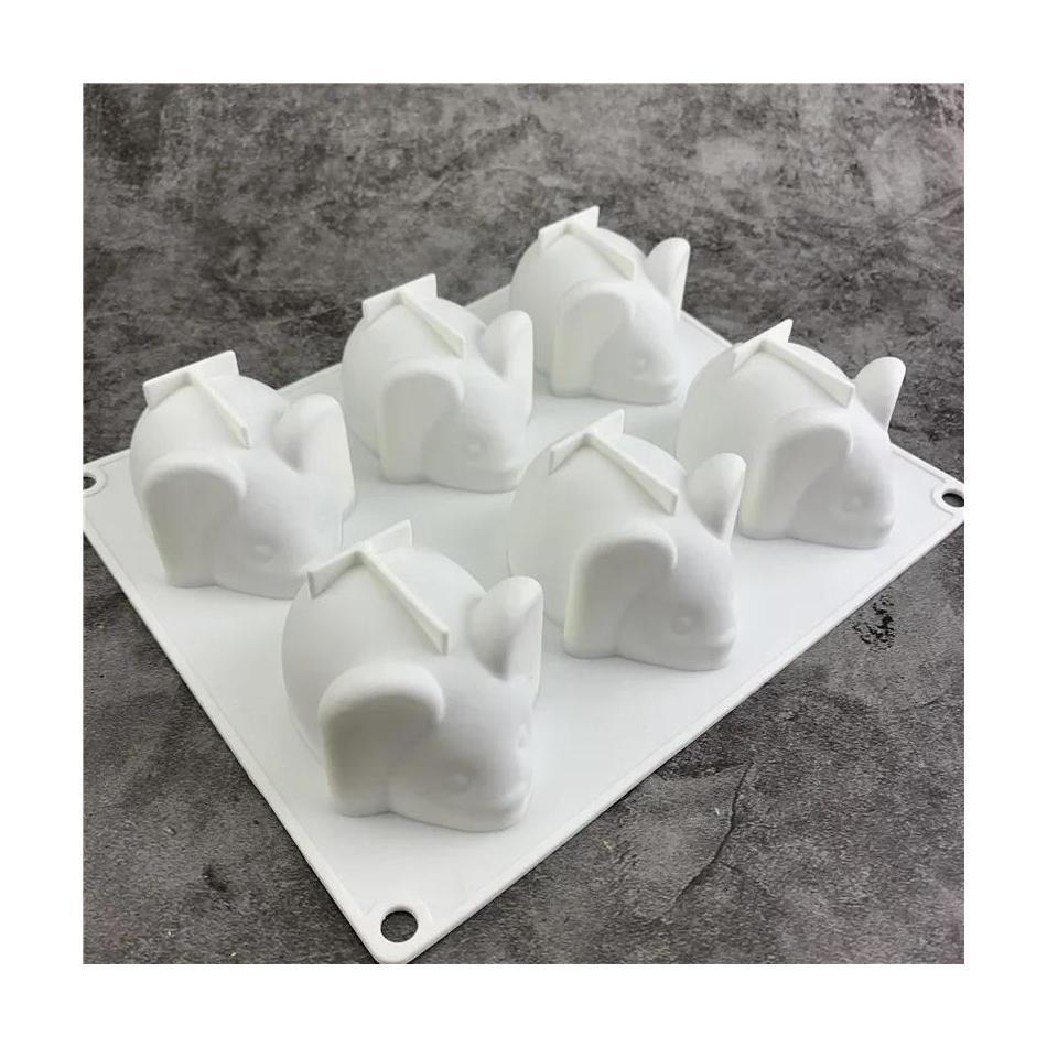 1 個かわいい形状マウス型ムースケーキデザートベーキングチョ - Bunny Cake Mold のレビューと価格
