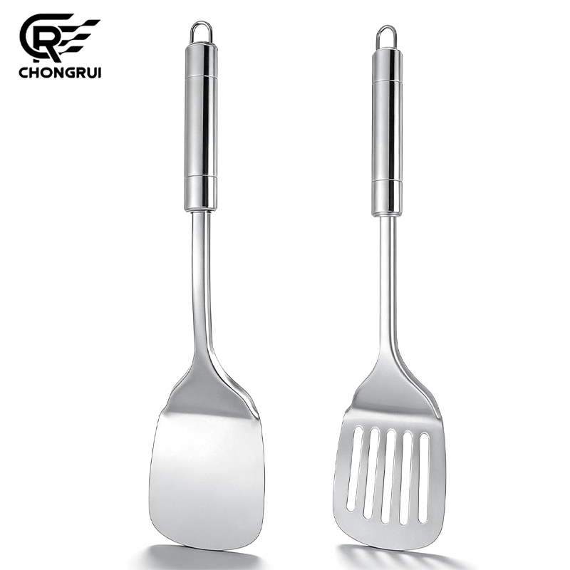ステンレス製ターナー ロングハンドル スロット付きシャベル  - Okonomiyaki Spatula のレビューと価格
