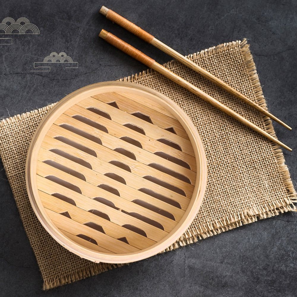 中国蒸し器 竹製蒸し器 蓋付き 肉まん、餃子、野菜、点心、ス - Bao Steamer Bamboo のレビューと価格